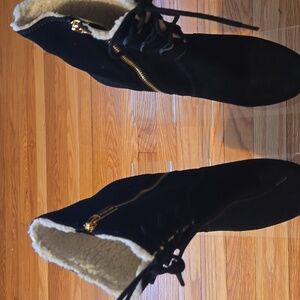 Michael Kors Black Suede Rory Bootie 8M